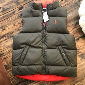 POLO - RALPH LAUREN reversible puffer vest NWT!
